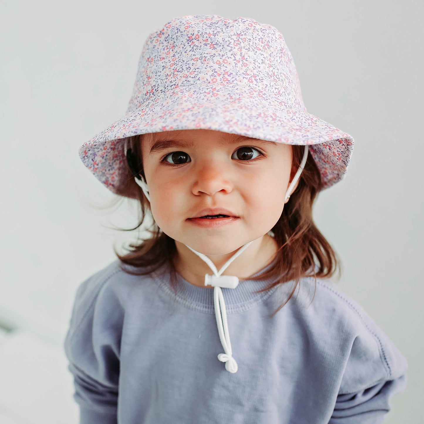 Chapeau Bucket - Mini Fleurs Lilas