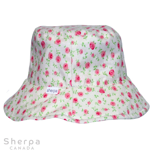 Bucket Hat - Coral Mini Flowers