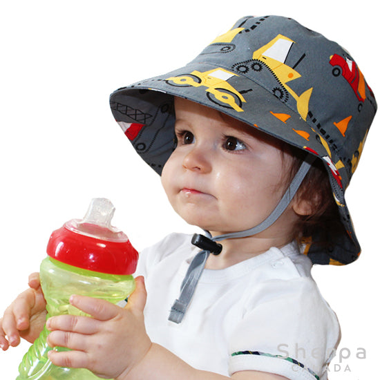 Chapeau Bucket - Camion Gris 0-3 mois