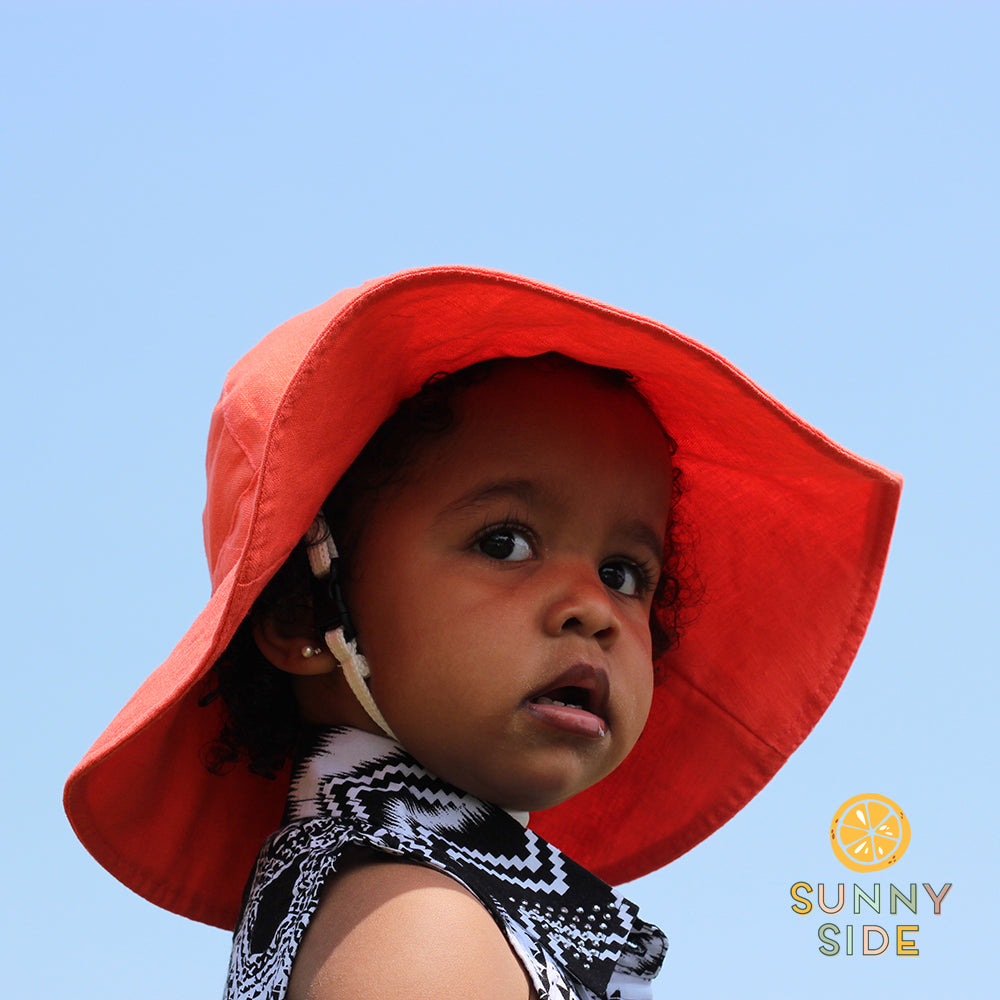 Chapeau St-Tropez - Lin Bleu Pâle 3-6 mois