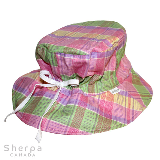 Chapeau Bucket - Carreaux Roses