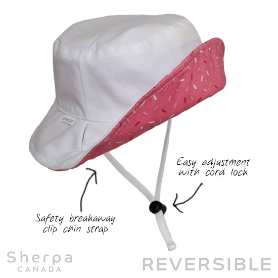 Reversible Hat - White-Candies