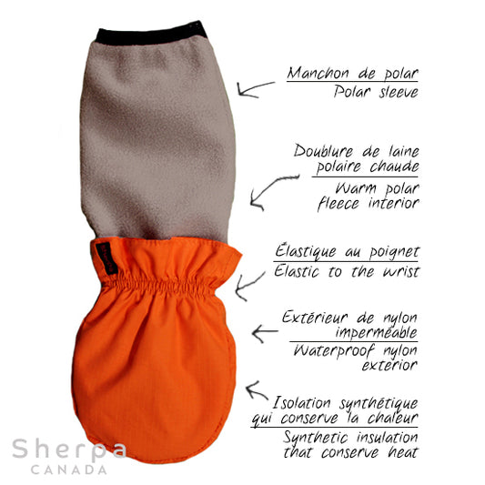 Moki-Mitaine Tangerine - 0-12 mois