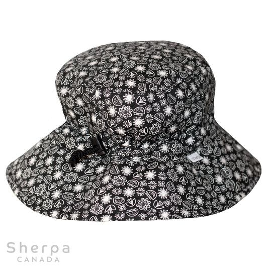 Chapeau Bucket - Jardin Noir-Blanc