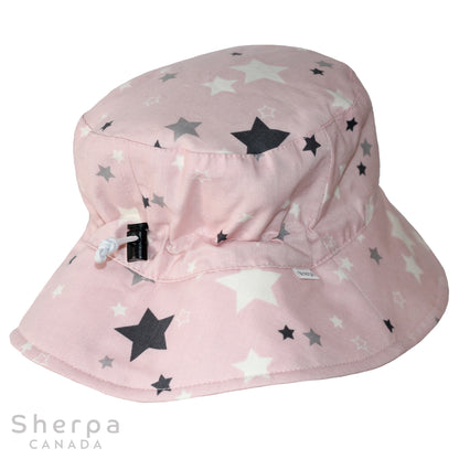 Bucket Hat - Pink Stars