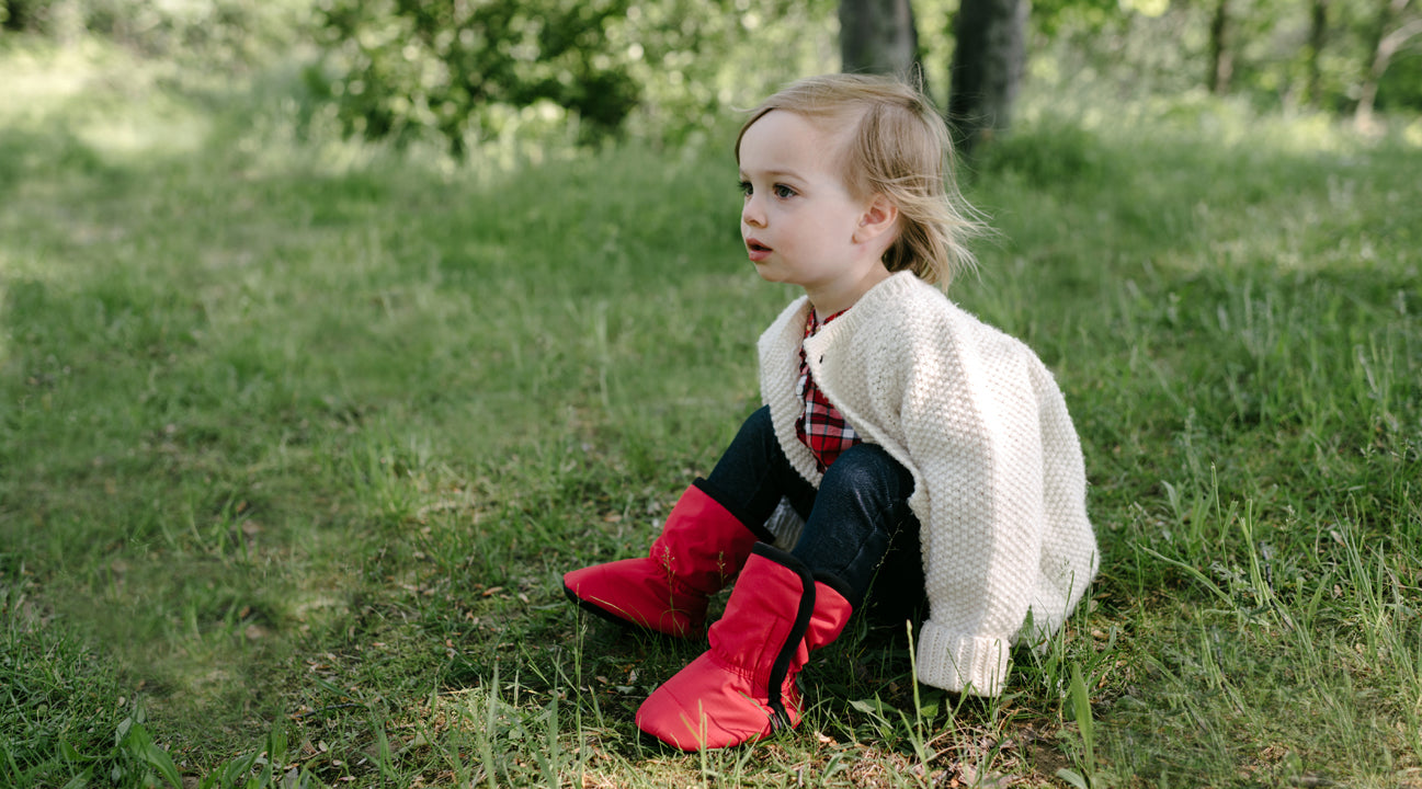 bottine chaude warm baby booties moki