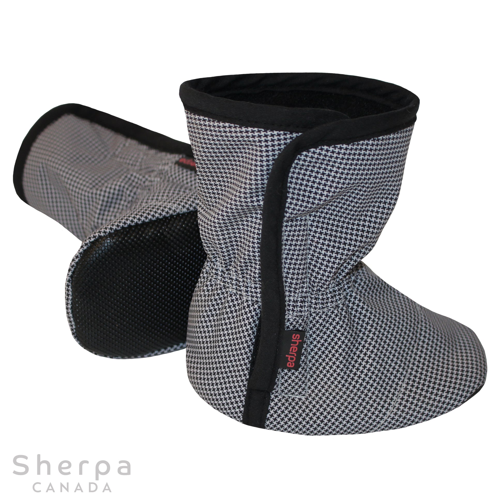 moki bottine mi-saison bébé baby booties pied-de-poule avec semelle anti-dérapante