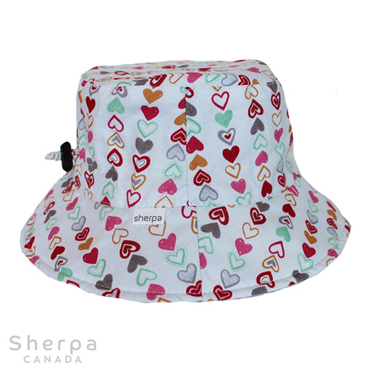Bucket Hat - Multicolor Heart 6-12 months