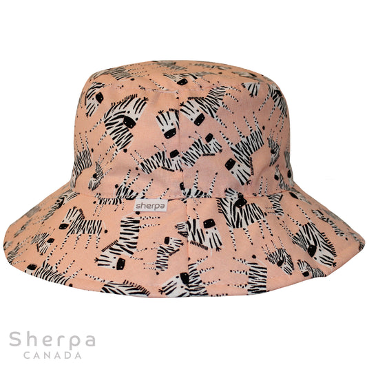 Bucket Hat - Pink Zebra - W