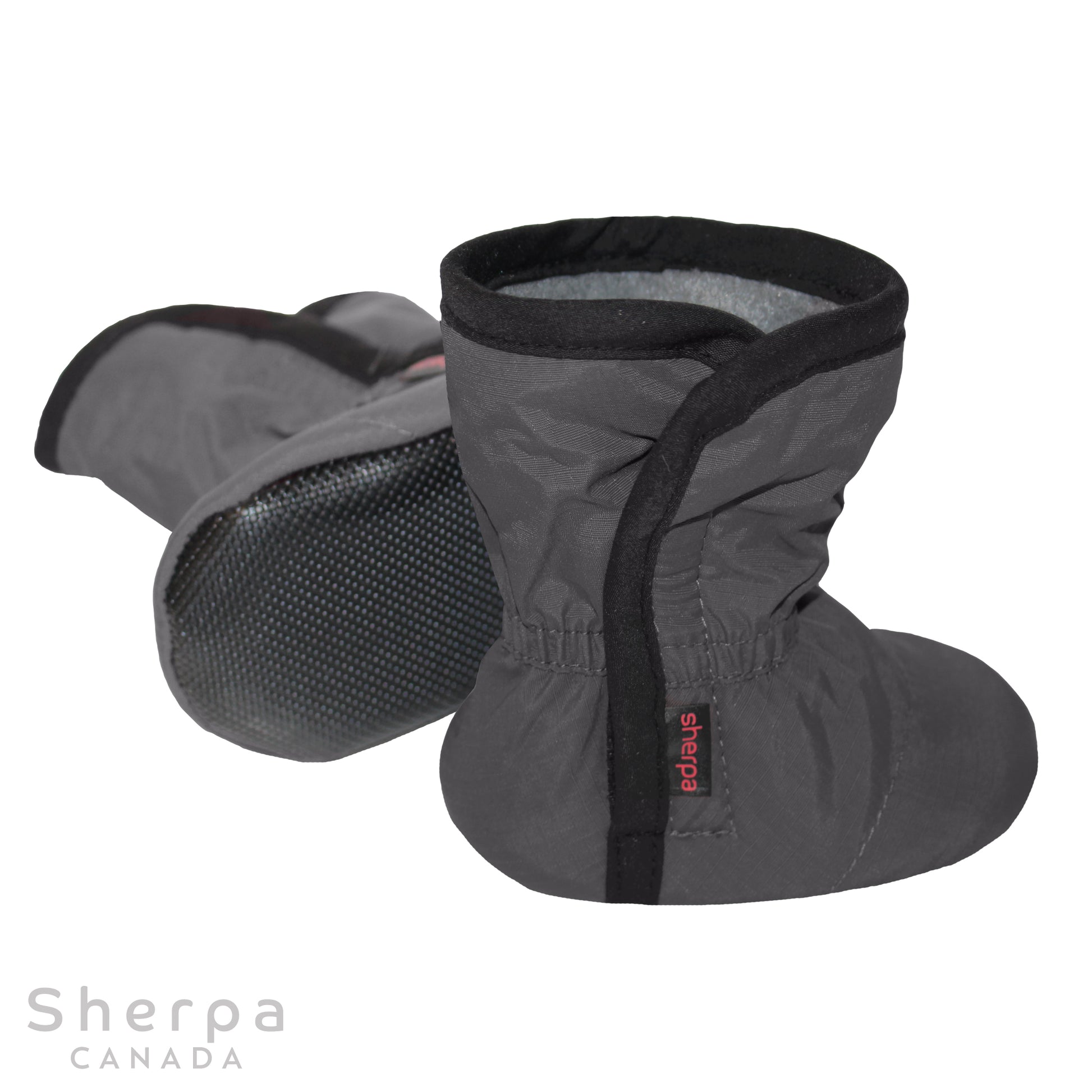 moki bottine mi-saison bébé baby booties gris avec semelle anti-dérapante