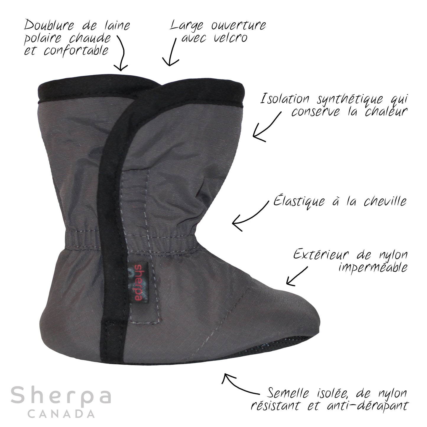 moki bottine mi-saison bébé baby booties gris avec descrtion française