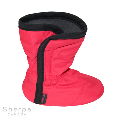 moki bottine mi-saison bébé baby booties rouge 