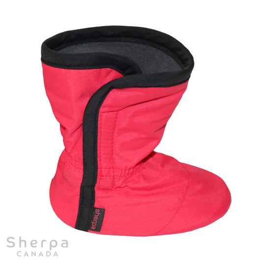 moki bottine mi-saison bébé baby booties rouge 