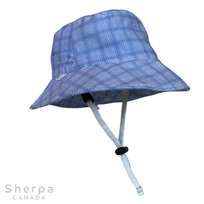 Bucket Hat - Light Blue Plaid