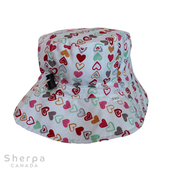Chapeau Bucket - Coeur Multicolore 6-12 mois