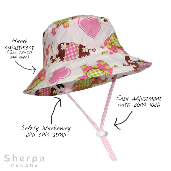 Bucket Hat - Pink Elephant