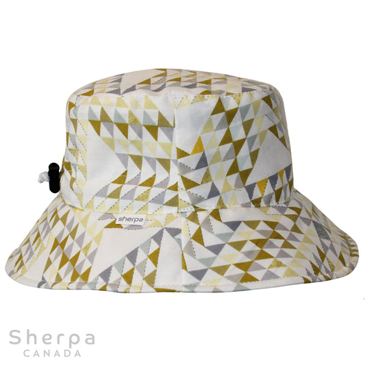 Bucket Hat - Lime Triangles