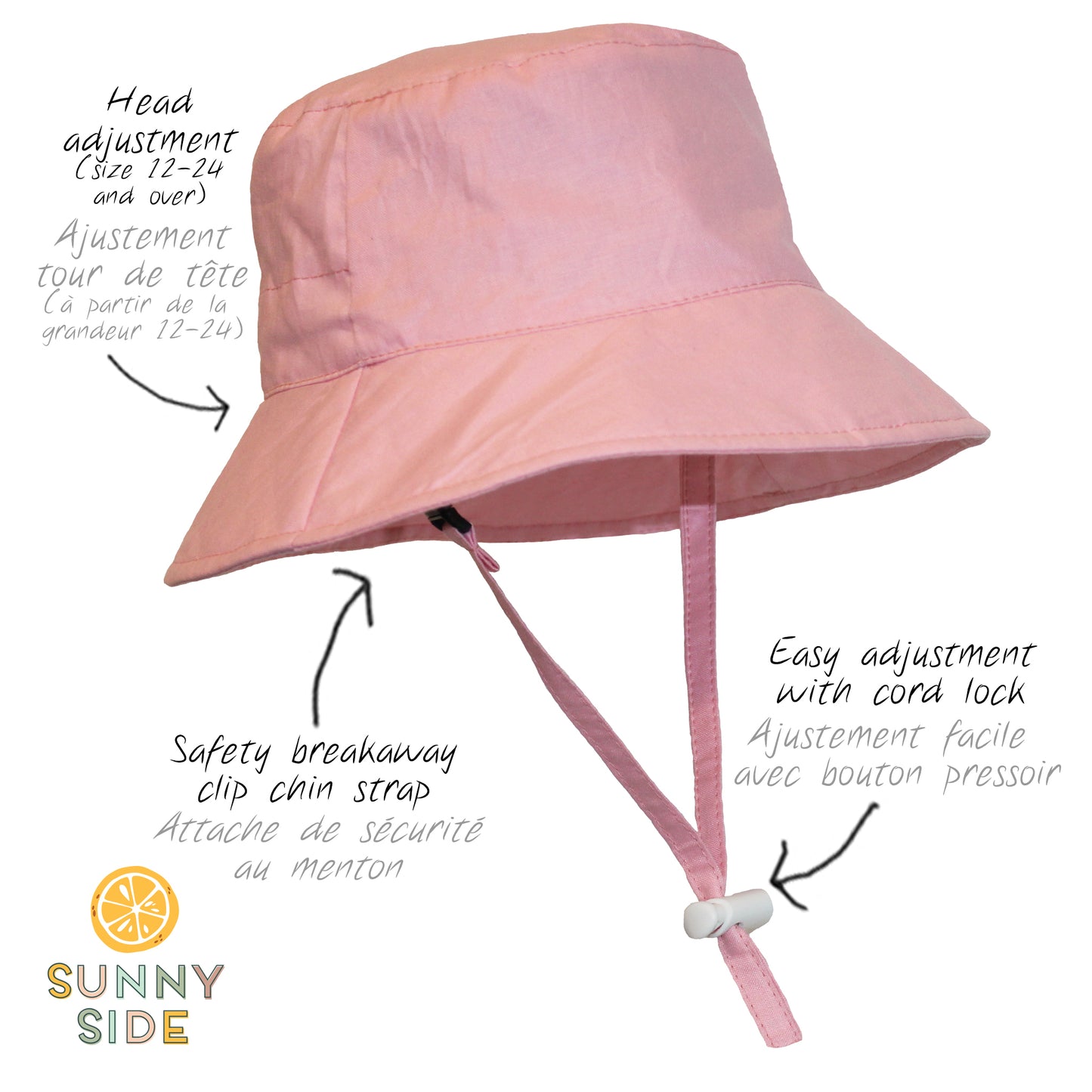 Bucket Hat - Pink 6-12 months